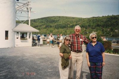 Cooperstown Reunion - 1996
L to R:  Sue Ann Rodgers; Fran Streeter, `55; Mary Battista Streeter, `55
