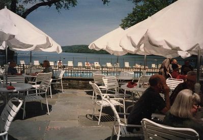 Cooperstown Reunion - 1996
Otsego Lake from the veranda at Otesaga Inn

