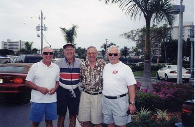 2002 Fort Myers Beach Mini Reunion
Mini Potter Reunion, February 2002
L to R: Members of `53; Bob Giammatteo; Ed Bonhue; Tom Benenati; Gary Lagrange
