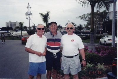 2002 Fort Myers Beach Mini Reunion
Mini Potter Reunion, February 2002
L to R: Bob Giammatteo; Ed Bonahue; Gary Lagrange, all of `53
