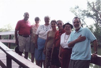 2004 Fort Meyers Beach February Mini Reunion of `53
L to R: Ed Bonahue; Joan LaMarca; Lyn Bonahue; Cathy Giammatteo; Tom and Vivian Schiro benenati; Mike LaMarca
