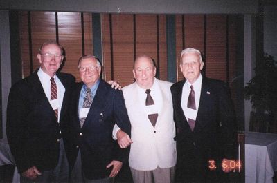 2004 Syracuse Reunion
Past Presidents of Potter Club.
Tom Yole, `52; Paul Ward, `53; Jim Finnen, `54; Bob Sage, `55

