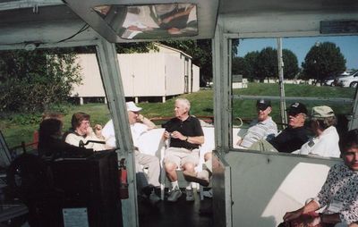Canandaigua Reunion 2008
Boat Trip
Potter Club on the Fo'castle
Nancy Centra, Bea Lehan Finnen, Jim Finnen, Bob Sage, Peter McManus, John Centra, Unidentified man
