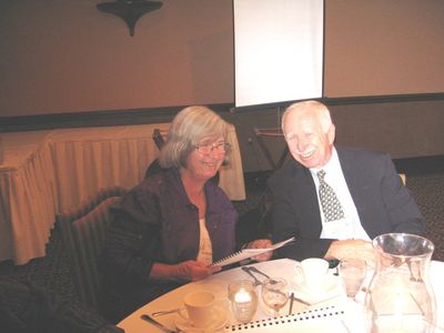 Joe and Pat McCormack at the Banquet
Joseph McCormack, `53 and Pat McCormack
