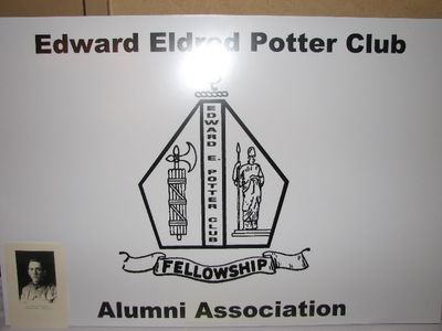 Canandaigua Reunion 2008
Potter Club Alumni Sign with picture of Edward Eldred Potter in corner
