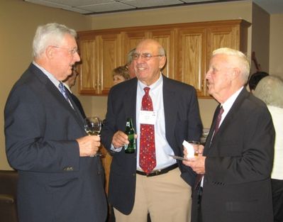 Reception in Potter Room
Bob DeMichiell, `55; John Centra, `54; and Bob Sage, `55
