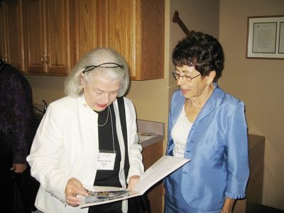 Reception in Potter Room
Marlene Martoni Dolan, `54 and Cathy Giammatteo
