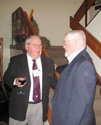 Reception in the Lounge
Bob Coan, `55 and Bernard McEvoy, `57
