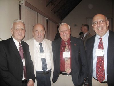 Banquet: Sage, Finnen, Ward, and Centra
Bob Sage, `55; Jim Finnen, `54; Paul Ward, `53; and John Centra, 54
