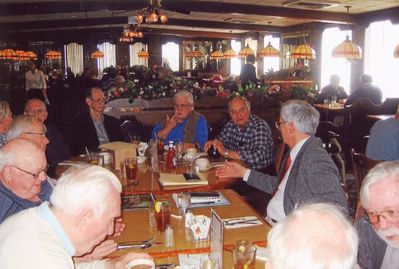 2009 Albany Luncheon at 76 Diner, Latham April 22
L to R: Claude Palczak; Bob Umholtz; Fred Culbert; Paul Ward; Bob Lanni; Ken Doran; Ted Bayer; Milan Krchniak; Doug Davis; Paul Reagan; Jim Panton
