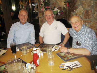 2012 Albany Luncheon at 76 Diner, May 16
Peter McManus, `54; Jack Higham, `57; Milan Krchniak, `53
