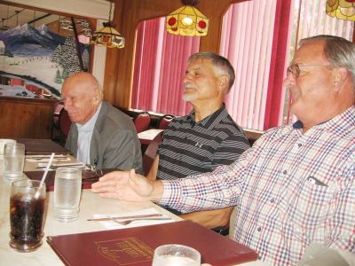 2015 Albany Luncheon at Route 7 October 14
L to R: Jim Morrissey, `57; Gerry Leggieri, `68; Richard Szymanski, `67

