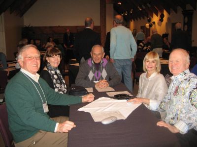 2016 Albany Luncheon & 85th Anniversary April 12, 2016
L to R: Gary Penfield, `63; Peggy Hogan, guest; Richard (Doc) Sauers, guest; Annette Penfield; Doug Penfield, `60
