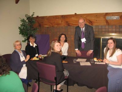 2016 Albany Luncheon & 85th Anniversary April 12, 2016
Alumni Association Staff: 
L to R: Lorna Reamer; Loida Vera Cruz; Stephanie Snyder; Kathy Gaddis; Lee Serravillo, Exec. Dir.; Samantha Murray
