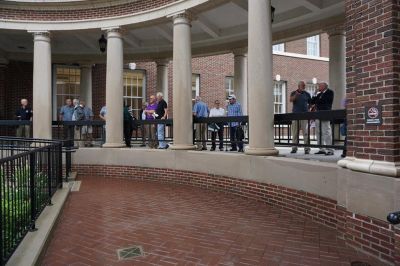 100th Anniversary Commemoration Aug. 8, 2018
Group gathers in Husted - Draper Peristyle for wreath laying 
